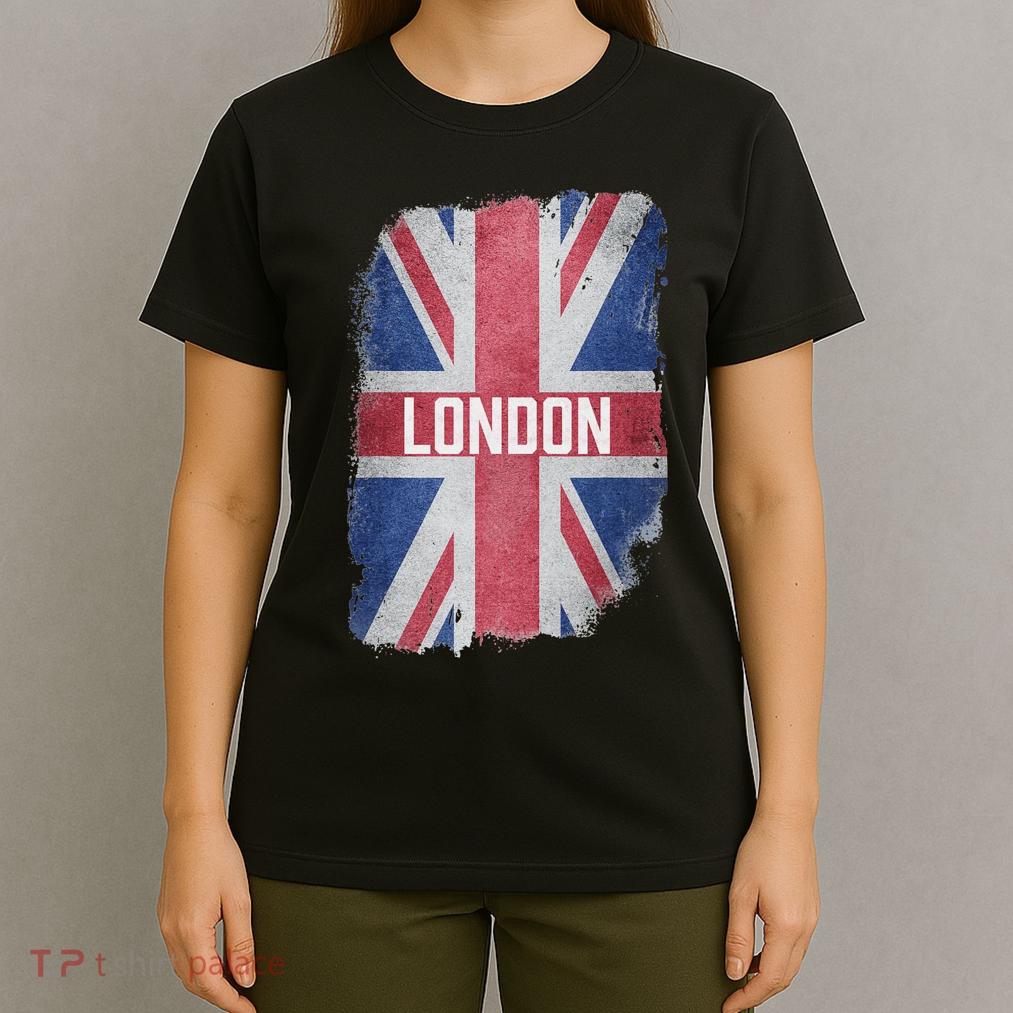 London United Kingdom British Flag Vintage Uk Souvenir T-Shirt
