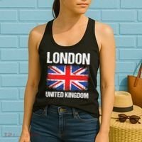 London United Kingdom UK Union Jack England Women's Tank Top thumb 2