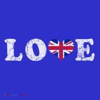 Love United Kingdom Union Jack Flag Heart Family Home Gift T-Shirt thumb 7