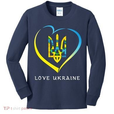 Love Ukrainian Kids Long Sleeve Shirt