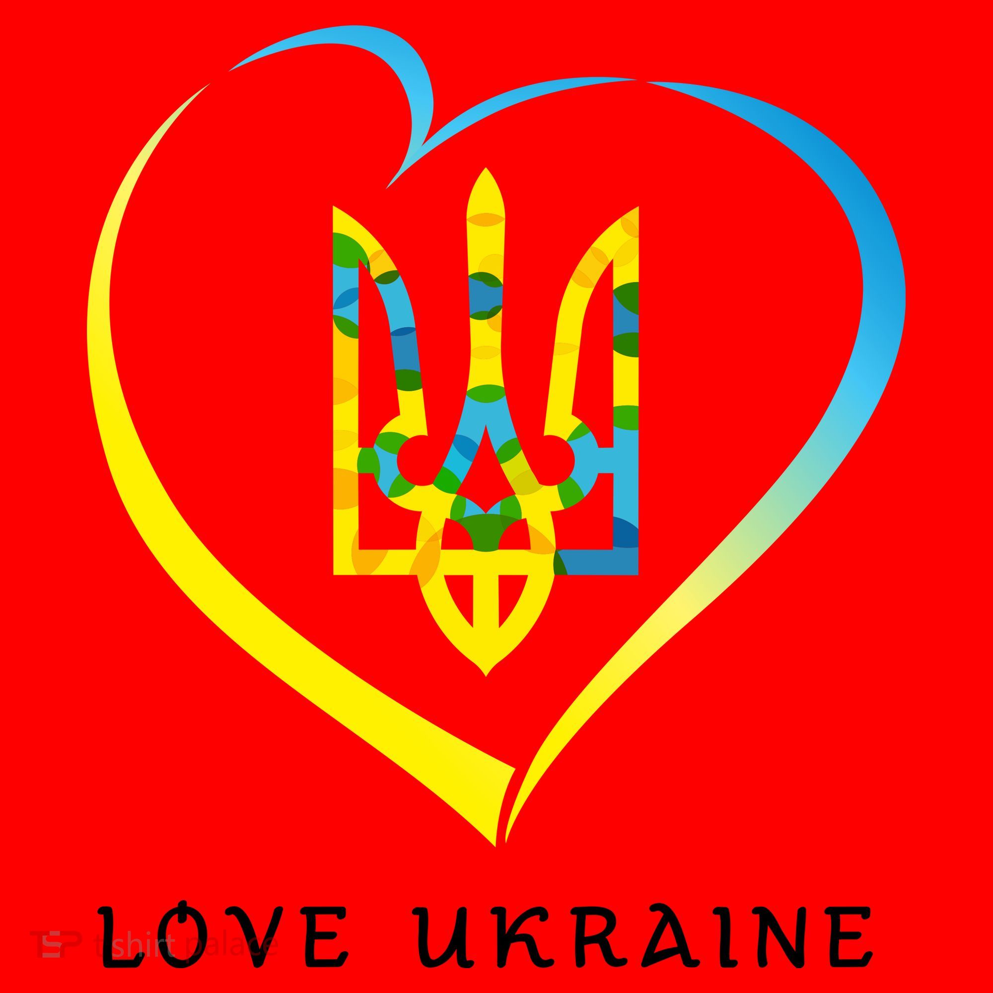 Love Ukrainian Santa Hat