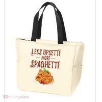 Less Upsetti More Spaghetti Pasta Lover Tote Bag thumb 3