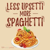 Less Upsetti More Spaghetti Pasta Lover Tote Bag thumb 4