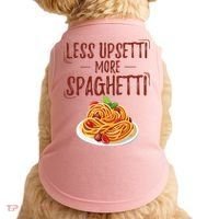 Less Upsetti More Spaghetti Pasta Lover Doggie Tank thumb 0