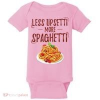 Less Upsetti More Spaghetti Pasta Lover Baby Bodysuit thumb 0