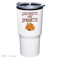 Less Upsetti More Spaghetti Pasta Lover Tumbler thumb 0