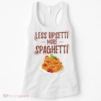 Less Upsetti More Spaghetti Pasta Lover Women's Tank Top thumb 0