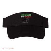 Less Upsetti More Spaghetti Funny Italian Sayings Visor thumb 0