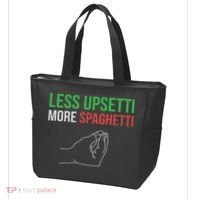Less Upsetti More Spaghetti Funny Italian Sayings Tote Bag thumb 3