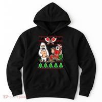 Lumberjack Santa Ugly Christmas Sweater Hoodie thumb 0
