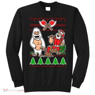 Lumberjack Santa Ugly Christmas Sweater Sweatshirt