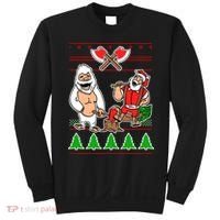 Lumberjack Santa Ugly Christmas Sweater Sweatshirt thumb 0