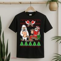 Lumberjack Santa Ugly Christmas Sweater T-Shirt thumb 2