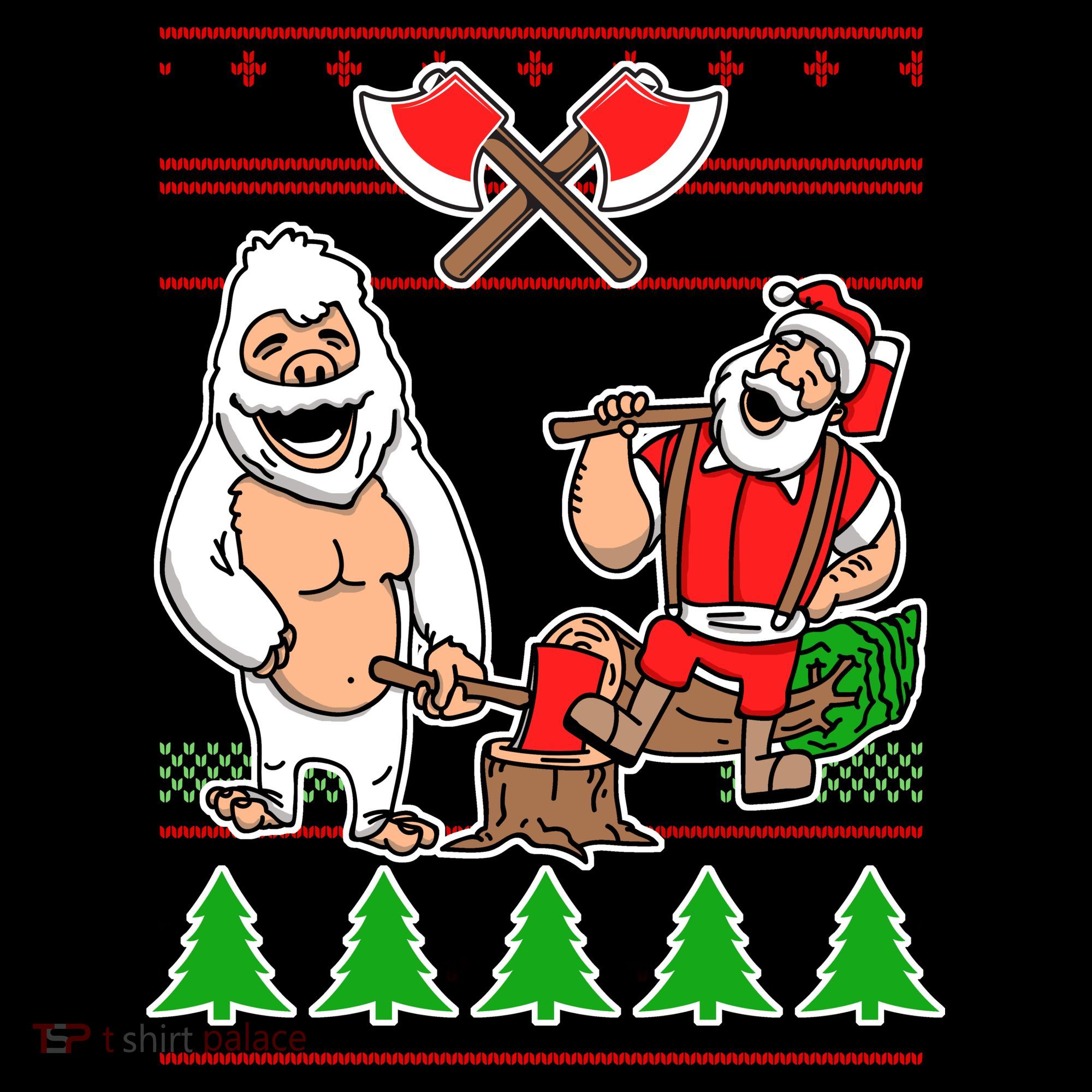 Lumberjack Santa Ugly Christmas Sweater Coffee Mug