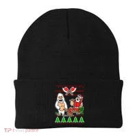 Lumberjack Santa Ugly Christmas Sweater Beanie thumb 0