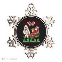 Lumberjack Santa Ugly Christmas Sweater Ornament thumb 0