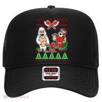 Lumberjack Santa Ugly Christmas Sweater Hat thumb 0
