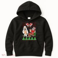 Lumberjack Santa Ugly Christmas Sweater Kids Hoodie thumb 0