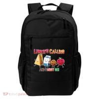 Lunch Is Calling And I Must Go Backpack thumb 0