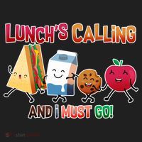 Lunch Is Calling And I Must Go Golf Towel thumb 3