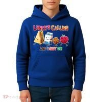 Lunch Is Calling And I Must Go Kids Hoodie thumb 4
