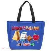 Lunch Is Calling And I Must Go Tote Bag thumb 0