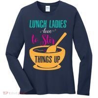 Lunch Ladies Love To Stir Things Up Women's Long Sleeve Shirt thumb 0