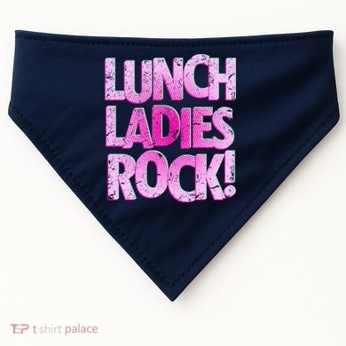 Lunch Ladies Rock USA-Made Doggie Bandana