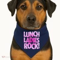Lunch Ladies Rock USA-Made Doggie Bandana thumb 1