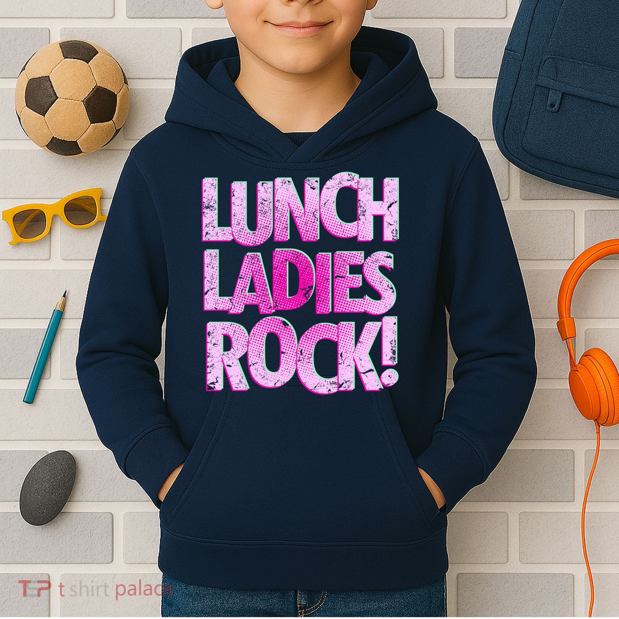 Lunch Ladies Rock Kids Hoodie