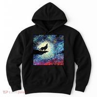 Lupine Night Howl Wolf Moon Hoodie thumb 0