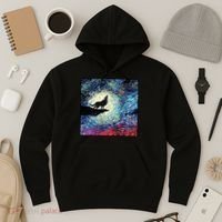 Lupine Night Howl Wolf Moon Hoodie thumb 3