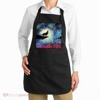 Lupine Night Howl Wolf Moon Apron thumb 2