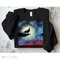Lupine Night Howl Wolf Moon Sweatshirt thumb 2