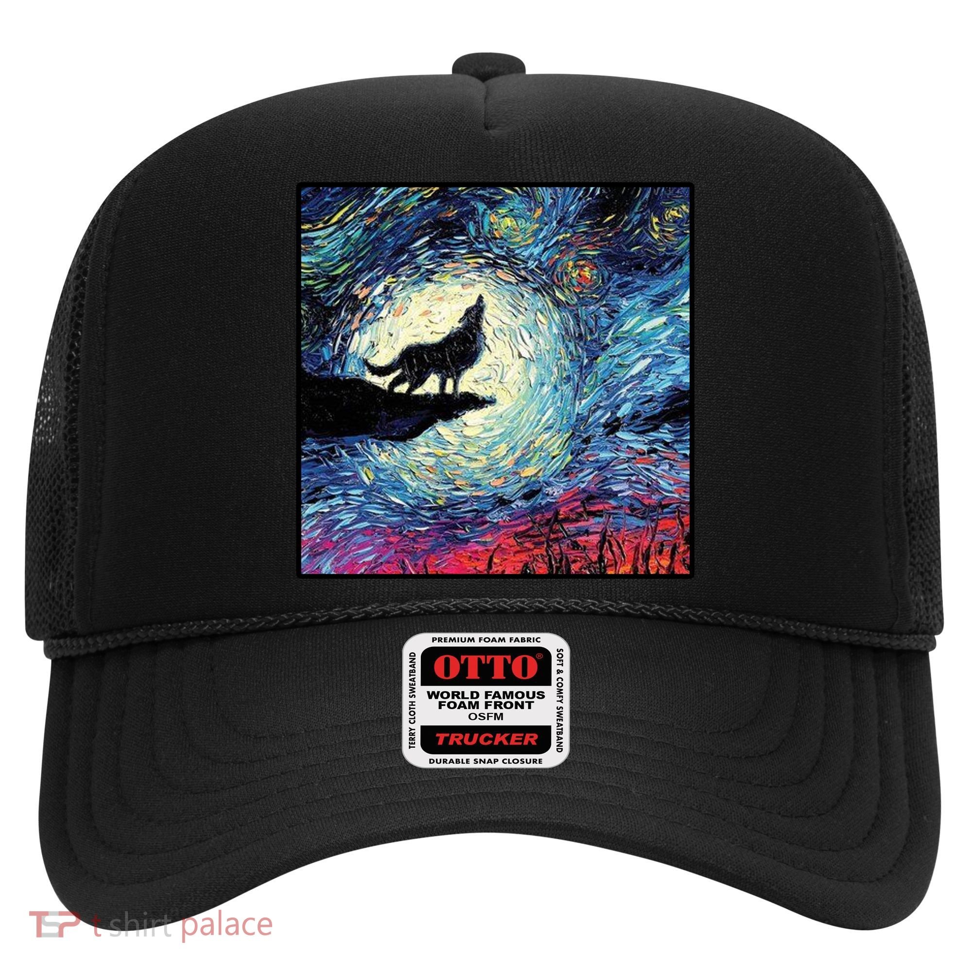 Lupine Night Howl Wolf Moon Hat