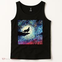Lupine Night Howl Wolf Moon Tank Top thumb 2