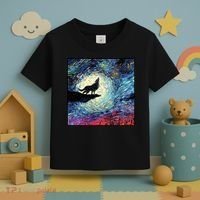 Lupine Night Howl Wolf Moon Toddler T-Shirt thumb 3