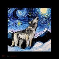 Lupine Night Wolf Painting Coffee Mug thumb 5