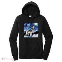 Lupine Night Wolf Painting Women's Hoodie thumb 0