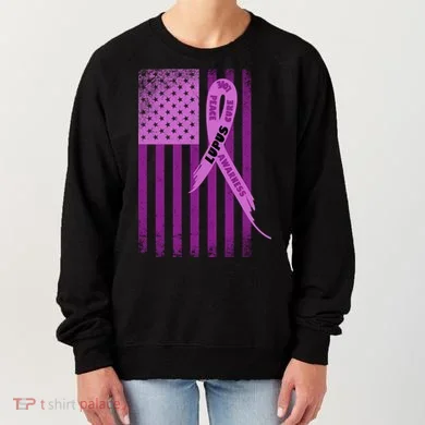 Lupus Awareness Flag Women's Sweatshirt