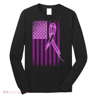 Lupus Awareness Flag Long Sleeve Shirt