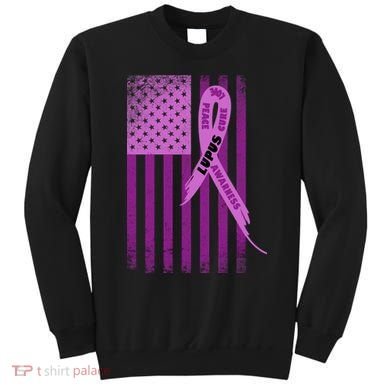Lupus Awareness Flag Sweatshirt