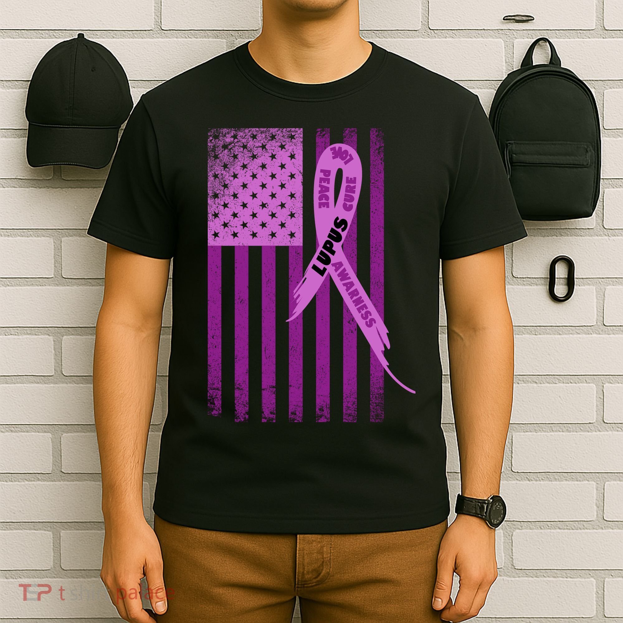 Lupus Awareness Flag T-Shirt