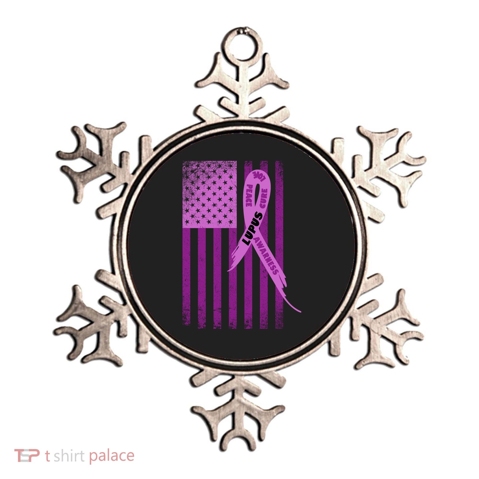 Lupus Awareness Flag Ornament