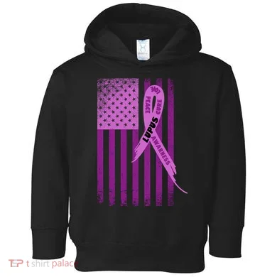 Lupus Awareness Flag Toddler Hoodie