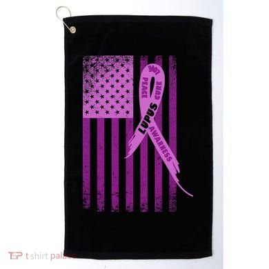 Lupus Awareness Flag Golf Towel