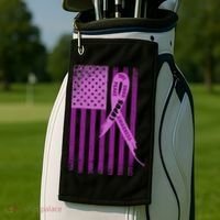 Lupus Awareness Flag Golf Towel thumb 2