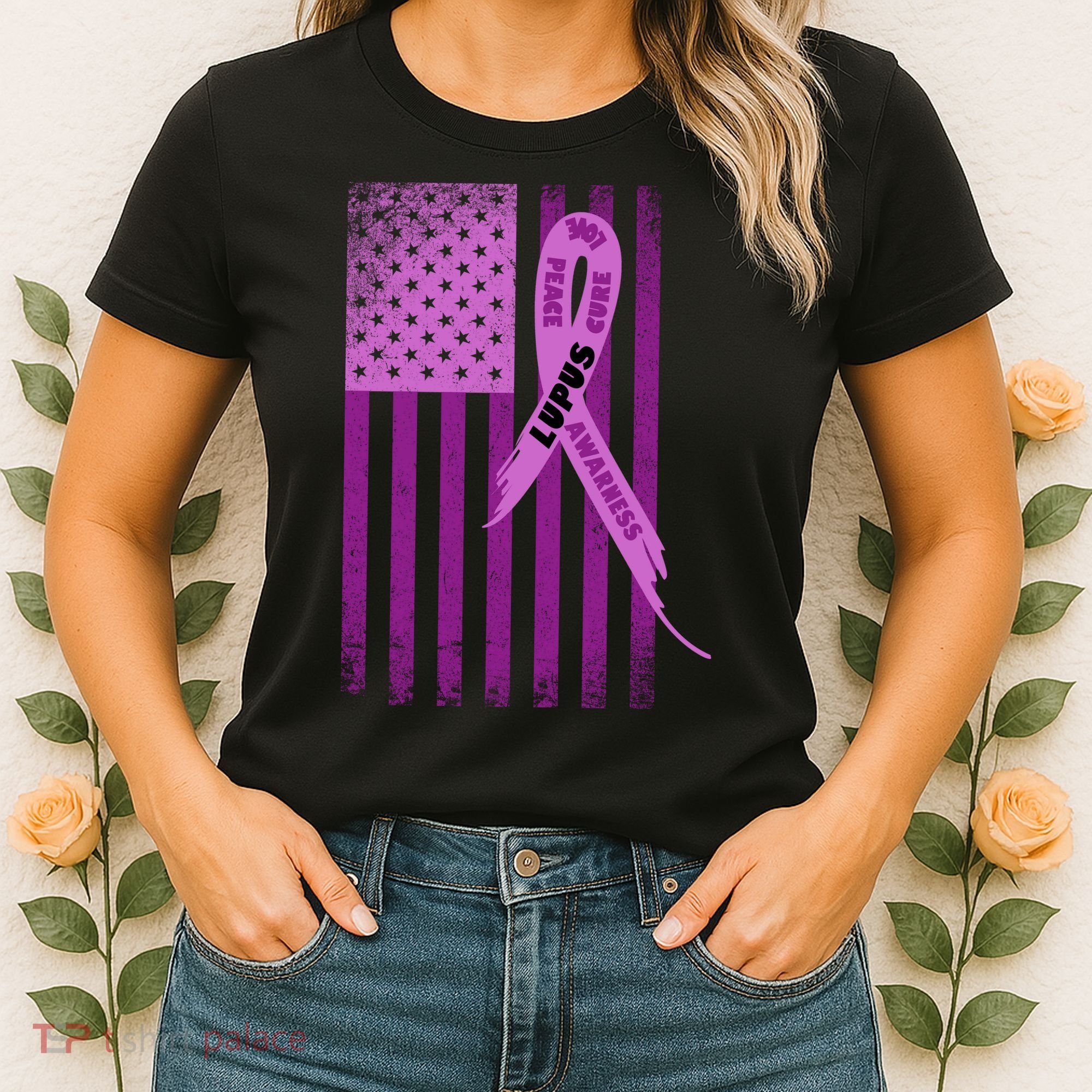 Lupus Awareness Flag Women's T-Shirt