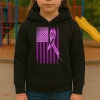 Lupus Awareness Flag Kids Hoodie thumb 3