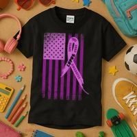 Lupus Awareness Flag Kids T-Shirt thumb 3